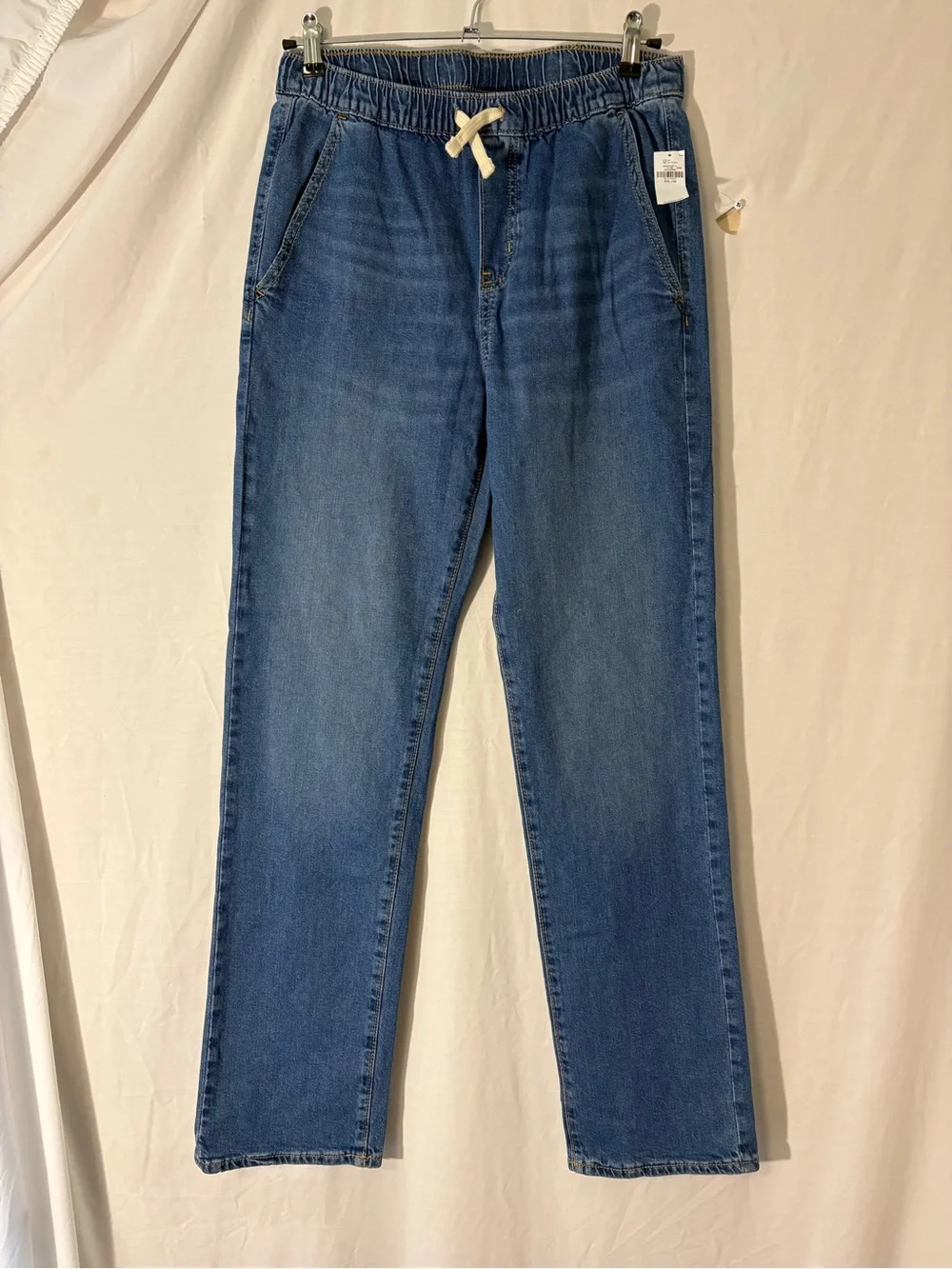 Old Navy Blue Pull-On Kids Jeans with Drawstring
